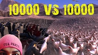 10000 Chickens VS 10000 Penguins [upl. by Adalbert]