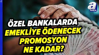 Özel Bankalardan Promosyon Zammı Emekliler Nasıl Başvuracak  A Para [upl. by Atinav405]