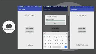 Create Custom Dialog with EditText and SharedPreferences Android Studio [upl. by Ahtabbat]