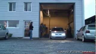 Unitronic R32 Turbo Crazy Fast 536AWHP Dyno street race [upl. by Asiluy601]