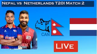 Nepal vs Netherlands 2nd T20I Toss Report  Comment your Playing 11ampQuestions [upl. by Bathsheeb]