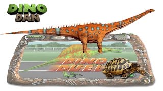 DINO DAN  DINO DUELS 47  Diplodocus VS Tortoise [upl. by Kenna]