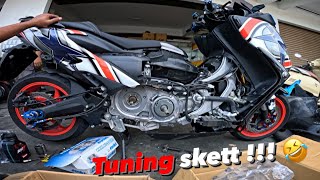 Tuning Tmax560 sumbat piring POLINI tangan COMBAT IPOH MALI 😝 xmax pokya LAJUSSSSS [upl. by Justin]