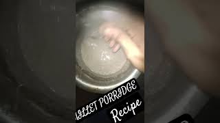 Millet porridge Millet cooking ytshorts [upl. by Anomis]