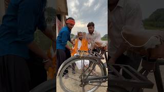 Fan wale baba vs cycle wale baba viral baba funny friends [upl. by Euqinemod]