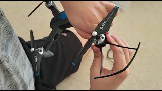 DEERC D10 Drone with Camera  How to Install drone propeller guards [upl. by Fagaly691]