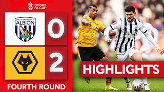 Wolves Fifth Round Bound  West Brom 02 Wolves  Highlights  Emirates FA Cup 202324 [upl. by Artemas]