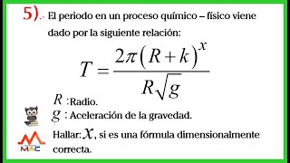 ANÁLISIS DIMENSIONAL  EJERCICIO 5 FÍSICA [upl. by Trebuh255]