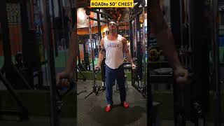 ROAD TO 50quot CHEST aansul888 chest chestexercises [upl. by Gunn251]