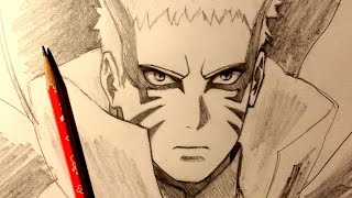 ASMR  Pencil Drawing 143  Naruto baryon mode Request [upl. by Bethesda]