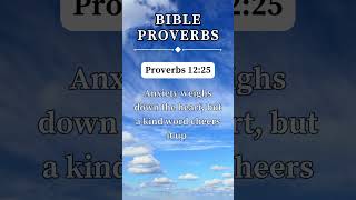 Proverbs 1225  Kindness can lift someones spirits 🙏 short prayer proverbs [upl. by Beall]