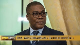 Bénin  un exministre et un proche de Talon arrêtés pour quottentative de putschquot [upl. by Leaper809]