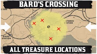 ALL Bards Crossing Treasure Map Location [upl. by Gilman920]