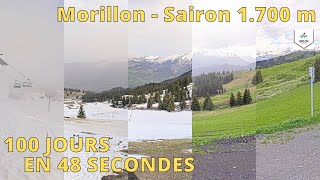 Morillon  Le Grand Massif ⏩ Timelapse 100 jours [upl. by Bonita]