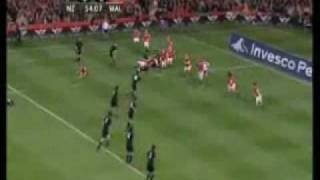 All Blacks Vs Wales Haka confrontation [upl. by Sackey]