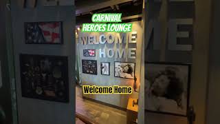 Carnival Cruise Heroes Tribute Bar amp Lounge Tribute to Armed Services Personnel August 2024 [upl. by Libyc]