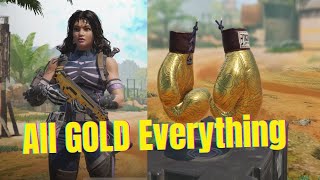 All GOLD everything  GOLD Kilo 141 and Prizefighters  COD Mobile Gameplay [upl. by Nanek]