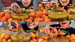 ASMR MUKBUNG Spicy Pani Puri🔥Eating Challenge asmr mukbung eatingshow viral shorts [upl. by Leamiba683]