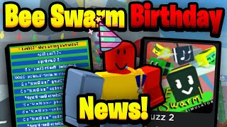 Bee Swarm ANNIVERSARY  Upcoming News  Bee Swarm Simulator [upl. by Nisotawulo]