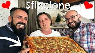 La Vera Ricetta dello Sfincione Palermitano  Vlog Ricetta con Ospite  55Winston55 [upl. by Islehc791]