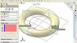 How to Construct an Off Center Toroid in SOLIDWORKS [upl. by Lucie52]