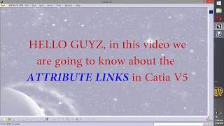 Attribute Links in Catia Drafting [upl. by Dib172]