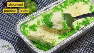 STEAMED PANDAN CAKE WITH CREAM CHEESE FROSTING [upl. by Oirretna]