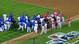 Dodgers Phillies Game 3 NLCS Fight [upl. by Enattirb448]