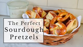 How to Make Delicious Soft Sourdough Pretzels at Home [upl. by Aicirtal]