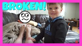 BROKEN KNEE AT PRESCHOOL [upl. by Yrrep]