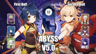 Xiangling amp Yoimiya Spiral Abyss 50 Floor 12 full stars [upl. by Khanna731]