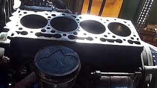 WoodMizer LT40 Замена колец двиг Kubota D33 Replacement rings engine [upl. by Eillehs]