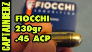 Fiocchi 45 ACP 230gr FMJ [upl. by Andrien]