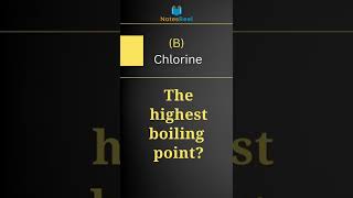 Which element has highest boiling point [upl. by Anitsrhc]