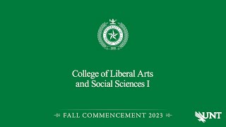 CLASS I  UNT Commencement Fall 2023 [upl. by Pietro]