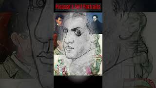 Picasso Self Portrait quotEvolution  or  Deevolutionquot shorts art history [upl. by Eilyab725]