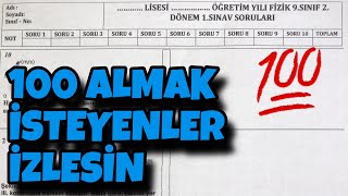 9Sınıf Fizik 2Dönem 1Yazılı [upl. by Thera]