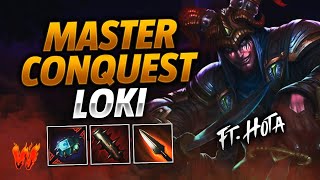 LOKI ESTE POKE DESTRUYE ft Hota  Warchi  Smite Master Conquest [upl. by Elonore]