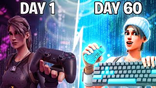 My 2 MONTH Controller To Keyboard And Mouse Progression Fortnite [upl. by Hennie]