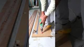 Door staphner fitting process  band shutter Ko Sidha kaise karen woodworking shortvideo [upl. by Mit]