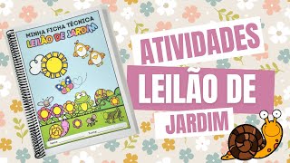 Sequência de Atividades  Leilão de Jardim🌼🌼 [upl. by Shari]