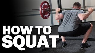 How To Squat with Perfect Form  Simple StepByStep Set Up amp Technique Demo [upl. by Ellehcem]