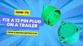 How to realign a 13 pin plug on a caravan or trailer [upl. by Liz]