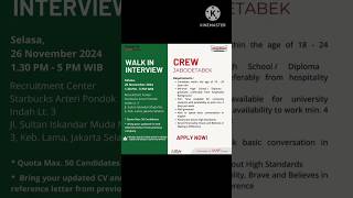 Walk interview krispy kreme doughnuts hari ini [upl. by Gnivri]