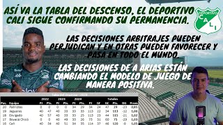 Así va la tabla del descenso el deportivocali se sigue alejando la mano de Arias ya se nota [upl. by Mihar]