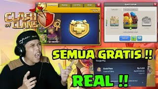 REAL  DAPAT GOLD PASS DAPAT LATAR DAPAT SKIN HERO COC SECARA GRATIS  clashofclans [upl. by Eneluqcaj792]