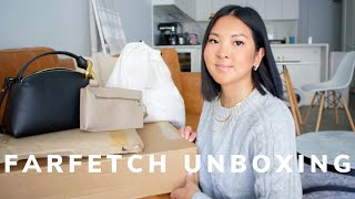 FARFETCH UNBOXING  TOTEME amp HANDBAG FAVES [upl. by Tabitha]