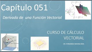 Derivando una Función Vectorial Cálculo Vectorial Cap 051 [upl. by Aicarg]