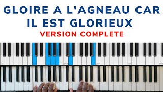 Gloire à lagneau  car il est glorieux piano tuto [upl. by Sidras5]