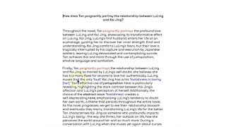 WORLD LITERATURE 0408  PAPER 3  The Bonesetters Daughter A WHOLE TEXT RESPONSE [upl. by Nataniel]